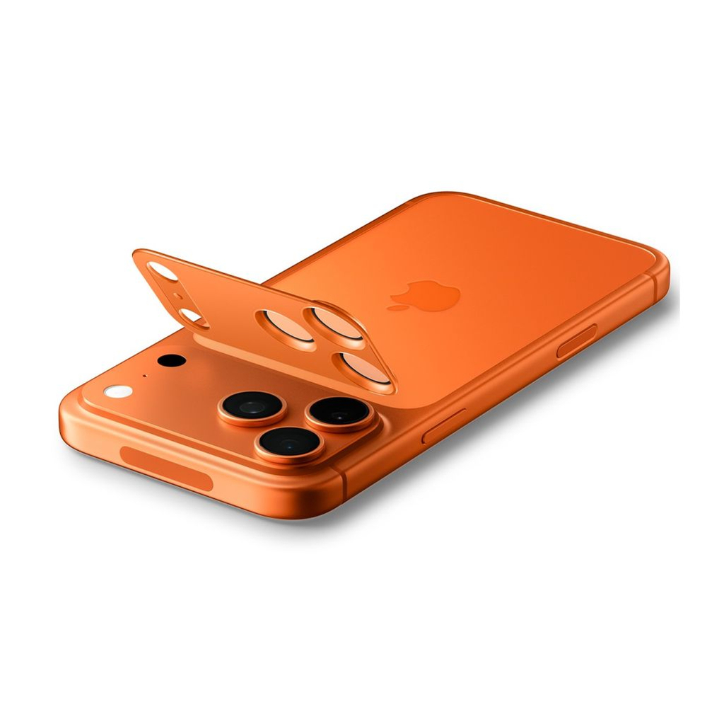 Стекло камеры Spigen optik pro XL GLAS.TR ”EZ FIT” для iPhone 17 PRO ORANGE