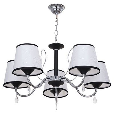 Люстра Салия 5x60Вт E27 хром 60х60х56см