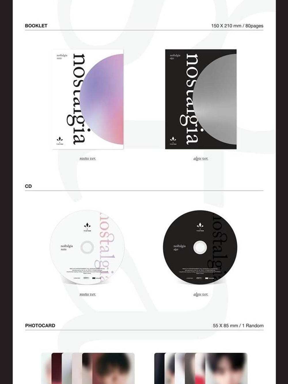 Альбом Victon - Nostalgia 5th Mini Album RANDOM Version