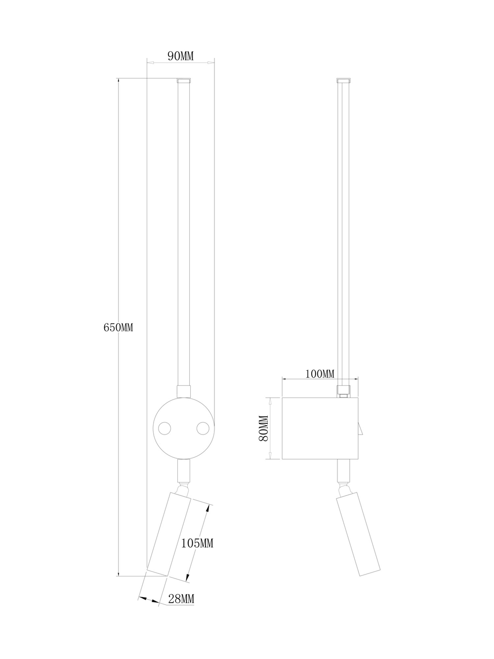 Настенный светильник (бра) Freya FR6063WL-L24B