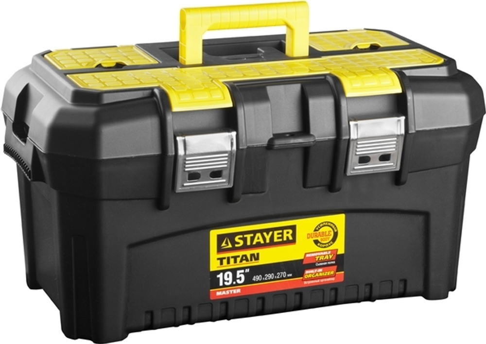 Ящик STAYER "MASTER" пластиковый для инструмента, 580х320х280мм. (22")