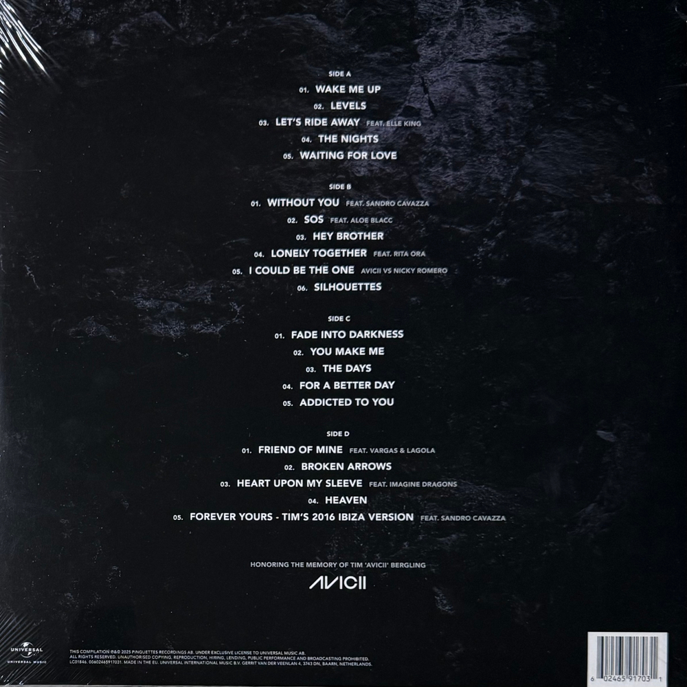 Виниловая пластинка Avicii ‎– Avicii Forever 2LP