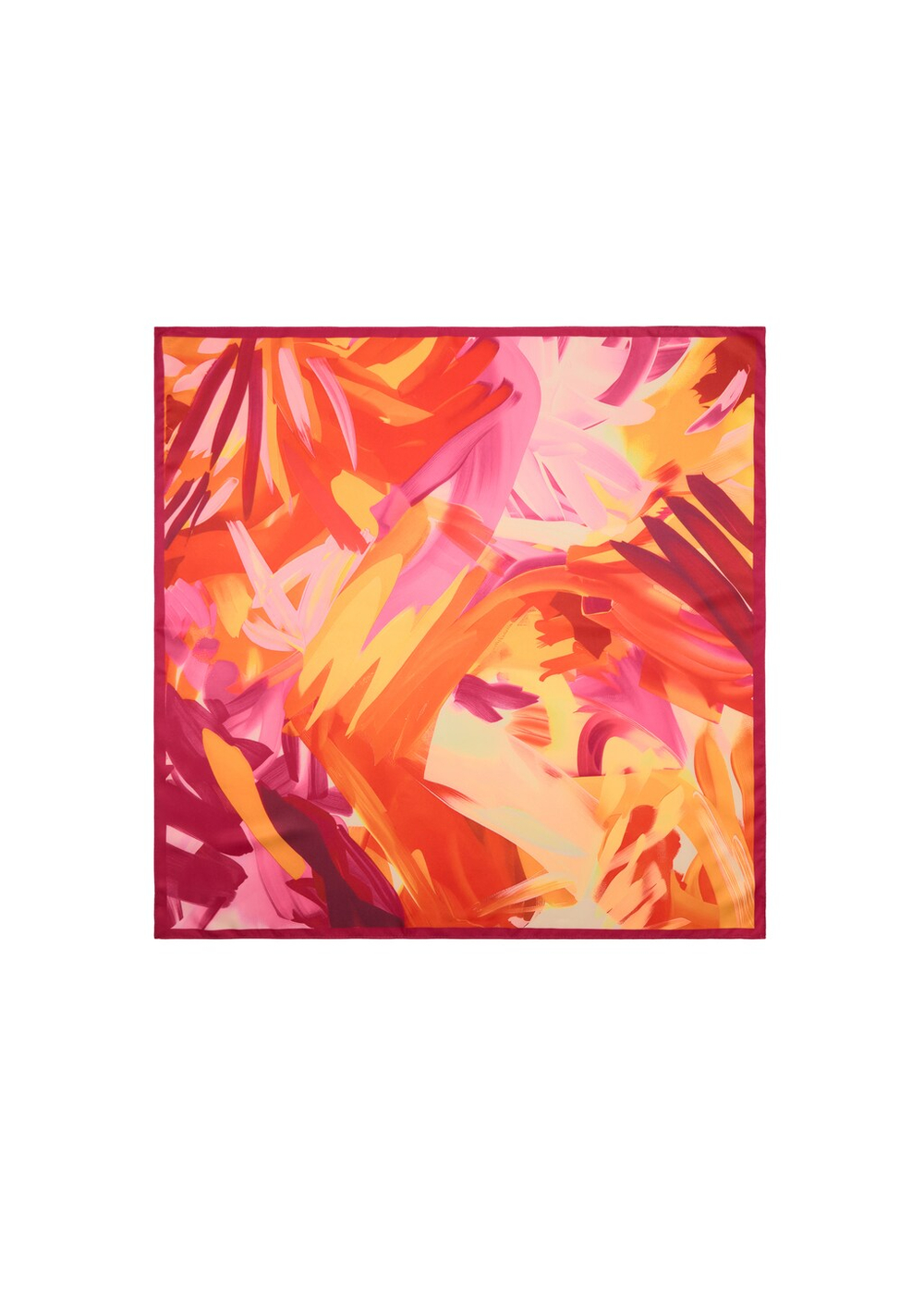 Шелковый платок с абстрактным принтом