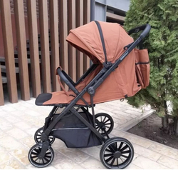 Прогулочная коляска с перекидной ручкой Luxmom H2, красная