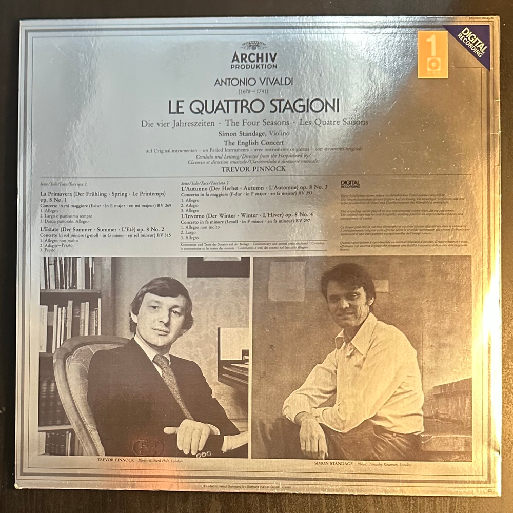 Вивальди - Времена года (Европа 1982г.)