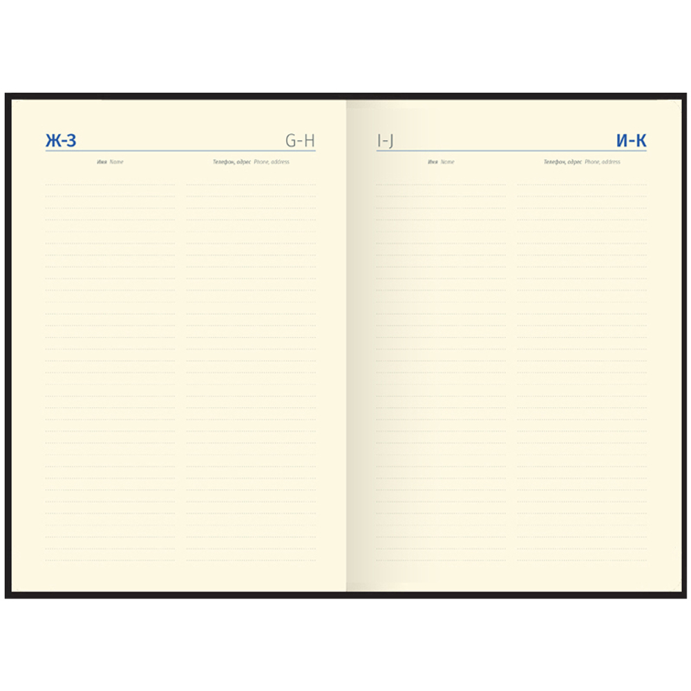 Ежедневник недатированный, А5, 136л., кожзам, Berlingo "DoubleBlack", черный срез, черный, с рисунком