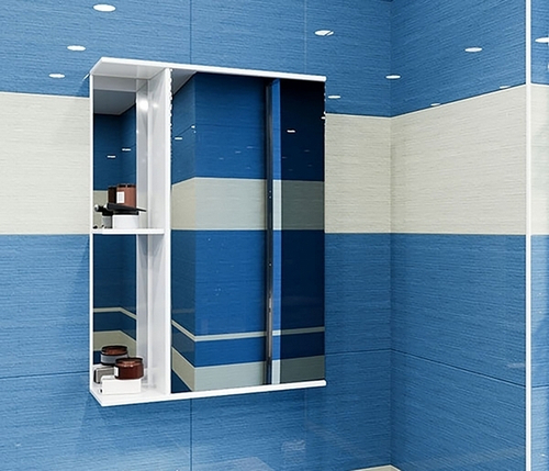 Зеркальный шкаф "Стандарт-50" правый без подсветки (ПВХ)