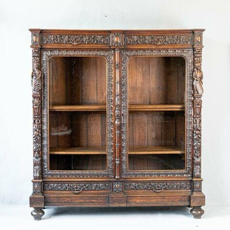 Винтаж: Винтажная витрина с фигурами рыцарей