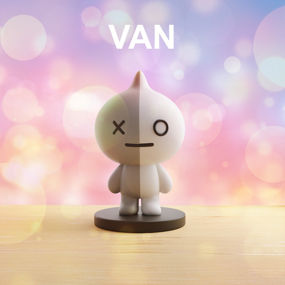 Фигурка BT21 Figure Pup Pet Grey