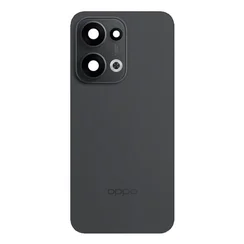 Задняя крышка для Oppo Reno 13 черная (Black) со стеклом камеры