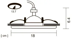 Точечный встраиваемый светильник Arte Lamp APUS