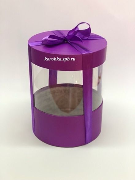 Коробка аквариум 18 см Цвет : Фиолетовый  . Розница 350 рублей .