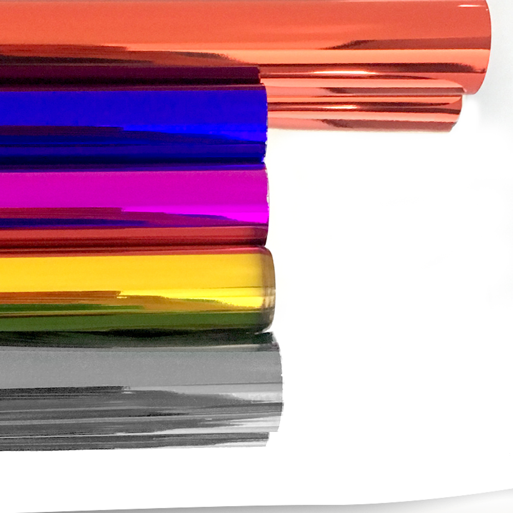 Упаковочная пленка (0,7*7,9 м) Металлик, Ассорти, 5 шт.