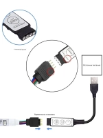 ARGB Светодиодная лента 5 Вт, Разноцветная лента, для дома, для компьютера, для вывески 5 Метров 5м GerShock