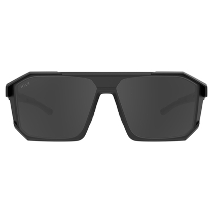 HILX Juggernaut / Matt Solid Black / Black Polarized Lens