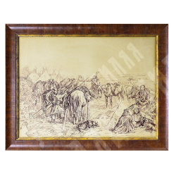 Н/х. Индейцы Сиу. Германия. 1900–1910. Бумага на картоне, тушь.