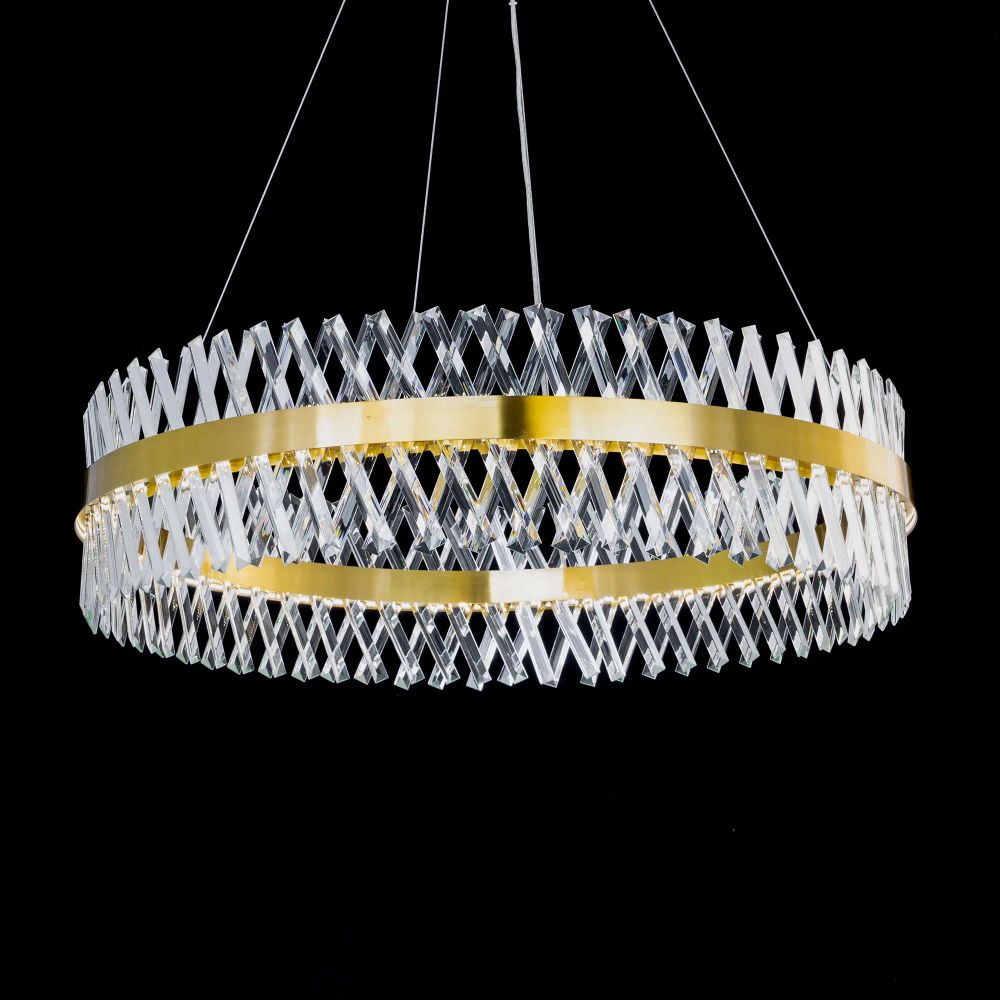 Citilux Ричард CL336103 LED Люстра хрустальная с пультом Бронза