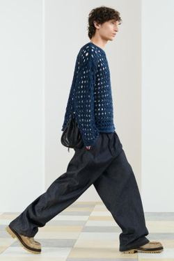 ZARA СВИТЕР СВОБОДНОГО КРОЯ ИЗ ХЛОПКА, МОРСКОЙ/ЯРКО-СИНИЙ