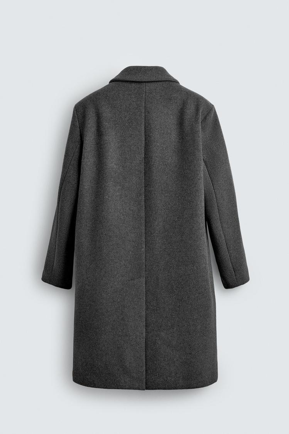 ZARA ПАЛЬТО ИЗ СМЕСОВОЙ ШЕРСТИ MANTECO®, СЕРЫЙ