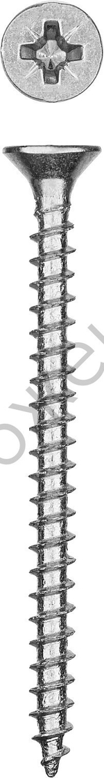 ЗУБР СУ-Б 40 х 4.5 мм, белый цинк, универсальный саморез, 3500 шт (300370-45-040)