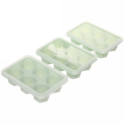 Форма для приготовления мороженого 3шт в наборе с крышками «Бриллиант» 10,5*7,5см