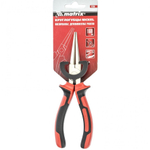 Круглогубцы Nickel, 160 мм, никелированные, двухкомпонентные рукоятки Matrix 17355