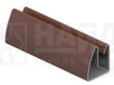 Профиль горизонтальный под стекло и зеркало 4*560 мм, Яблоня