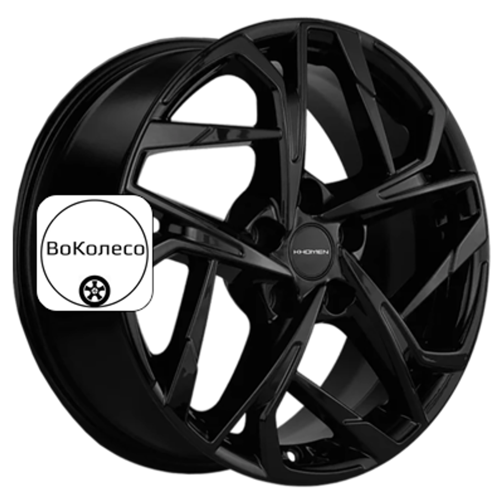 7x17/5x114,3 ET49 D67,1 KHW1716 (Hyundai Elantra) Black Khomen Wheels