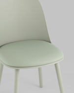 Стул Fog с подушкой пластик серо-зеленый