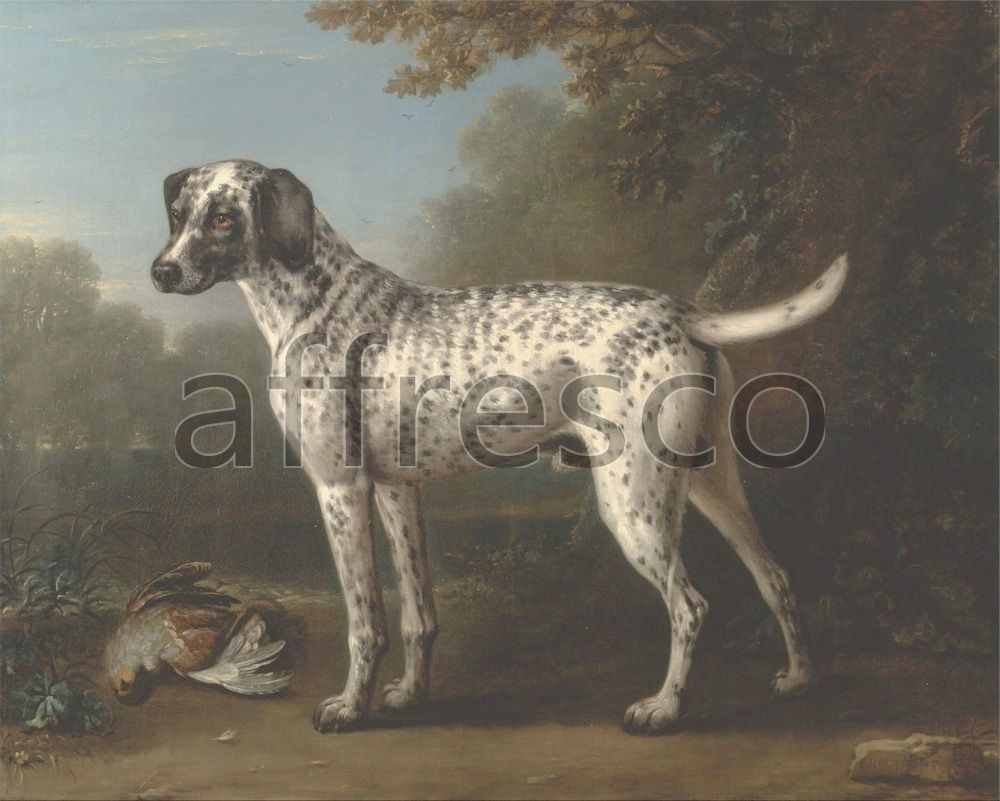 Фреска John Wootton, A Grey Spotted Hound