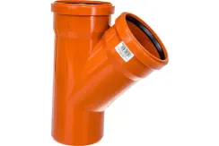 Тройник наружный Ostendorf 110мм 45 градусов 06048
