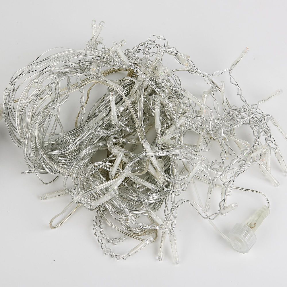 ULD-B6006-080-STK MULTI IP44 Бахрома светодиодная со статическим свечением. 6м. Соединяемая. 80 светодиодов. Разноцветный свет. Провод прозрачный. ТМ Uniel