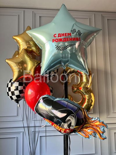 Набор шаров "Гонки" дизайн № 4