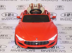 Детский электромобиль River Toys Maserati A005AA красный