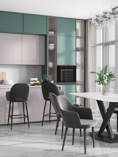 Стул Венера диамант NEW, велюр серый NP