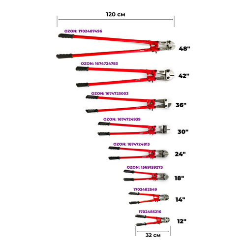Болторез 14 дюймов, 350 мм Rodeo