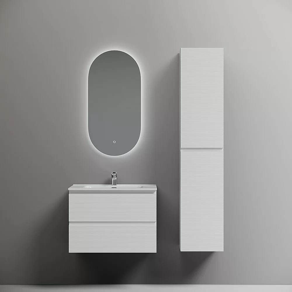 Тумба с раковиной Sancos Folk 70 FL70W белая матовая