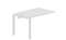 стол Strike 1180х780х750мм (2 громмета) - приставной элемент
