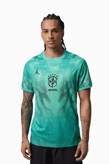 Футболка Nike Brazil x Jordan 2026 Goalkeeper Stadium - бирюзовый