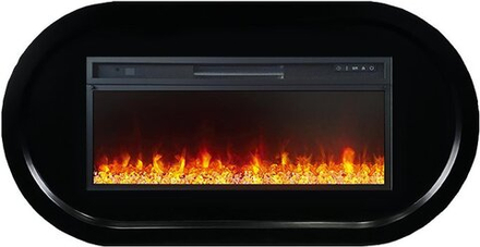 Каминокомплект Ellipse - Черный (ширина 1450 мм) с очагом Vision 42 LED