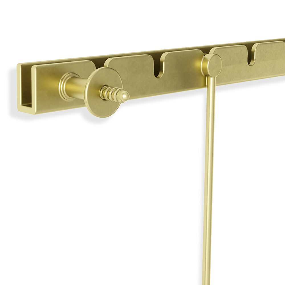 Панно для фотографий exhibit, матовая латунь, 5 эл.