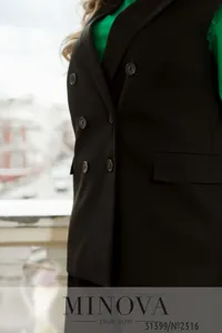 Жилет 2516-черный Minova