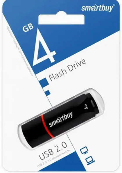 4GB USB Smartbuy Crown black