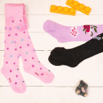 Колготки для девочки бамбук, с рисунком, р-р 116-128 36849, 1 шт.