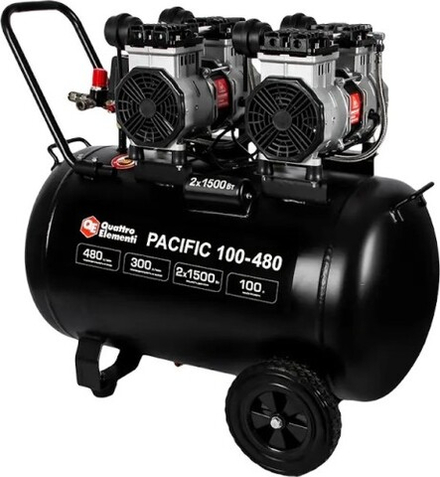 Компрессор поршневой безмасляный QUATTRO ELEMENTI PACIFIC 100-480 915-373