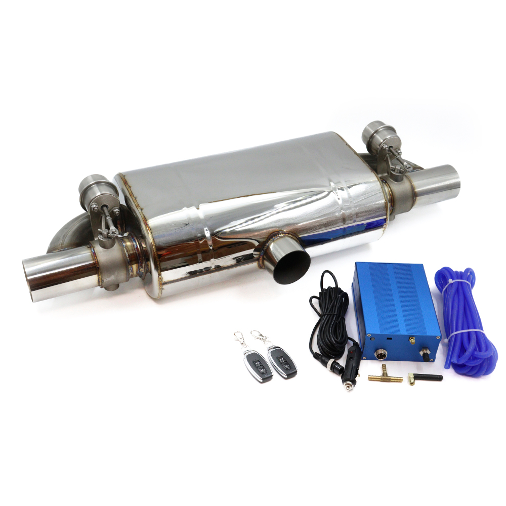 Глушитель управляемый Т-образный + вакуумн. нерж 201 вход ф63,5 выход ф63,5