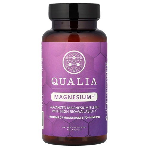 Qualia, Magnesium + ™, 42 капсулы