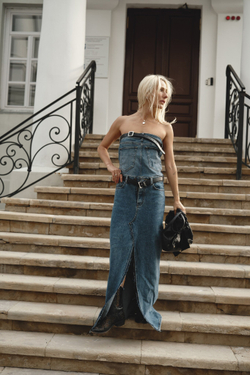 Upcycling платье макси