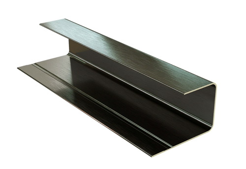 Стартовый профиль для фасадной панели (36*55*3600 мм), PG, POLIVAN NUSADUA, алюминий, цвет: чёрный