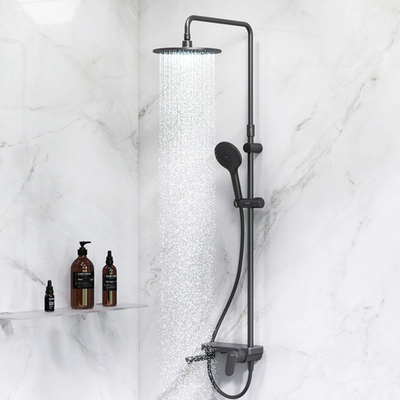 F0780722 Like, душ.система: см-ль-полка д/ванны/душа, душ.штанга 1030-1460мм, верхний душ 220 мм, ру